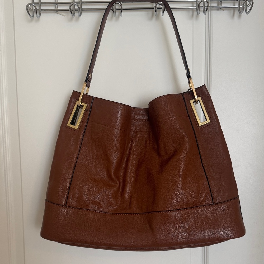 Calvin Klein Rich Brown Shoulder Bag